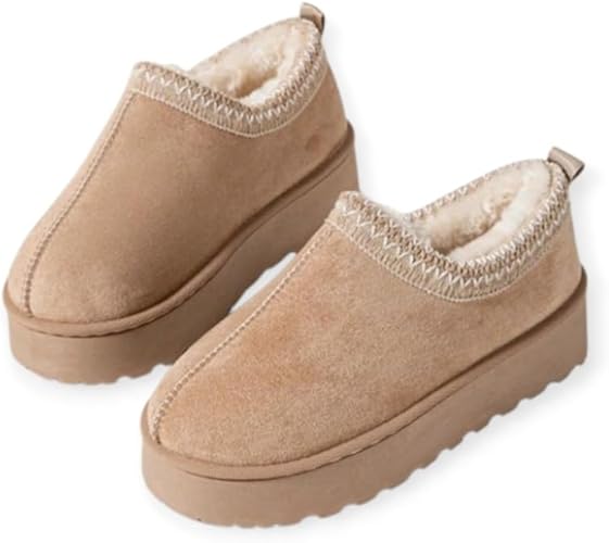 Chaussons Femme Brodés – Intérieur Doux et Confortable – Antidérapants, Chauds et Légers – Idéal Hiver/Maison/Cocooning