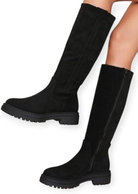 Bottes cavalières femme en simili ou suède – Élégantes, confortables et tendance automne/hiver