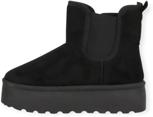 Bottines femme fourrées à semelle épaisse – Chaussures hiver confortables et tendance