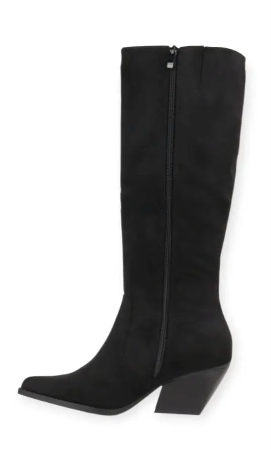 Bottes Santiags Femme – Bottines Western à Talon – Bout Pointu, Style Cowboy Chic – Bottes Tendance pour Automne Hiver