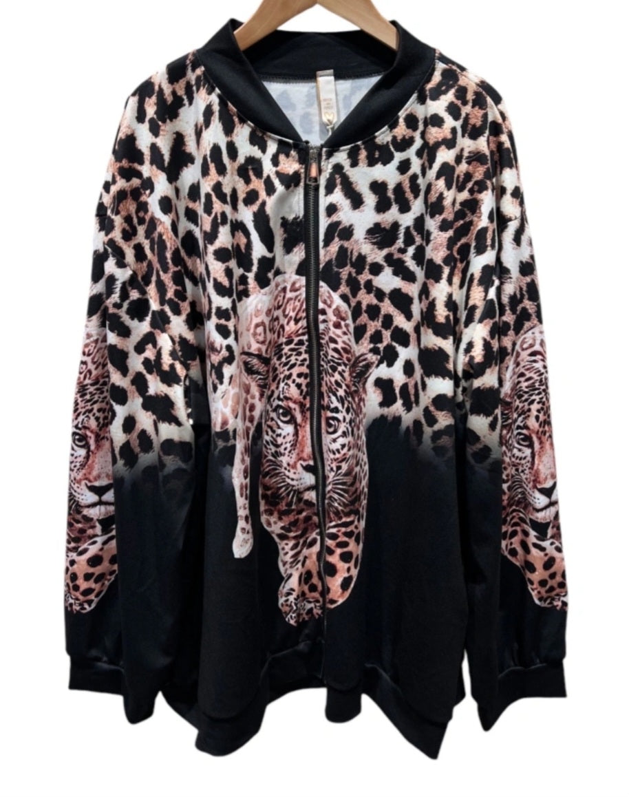 Veste imprimé léopard