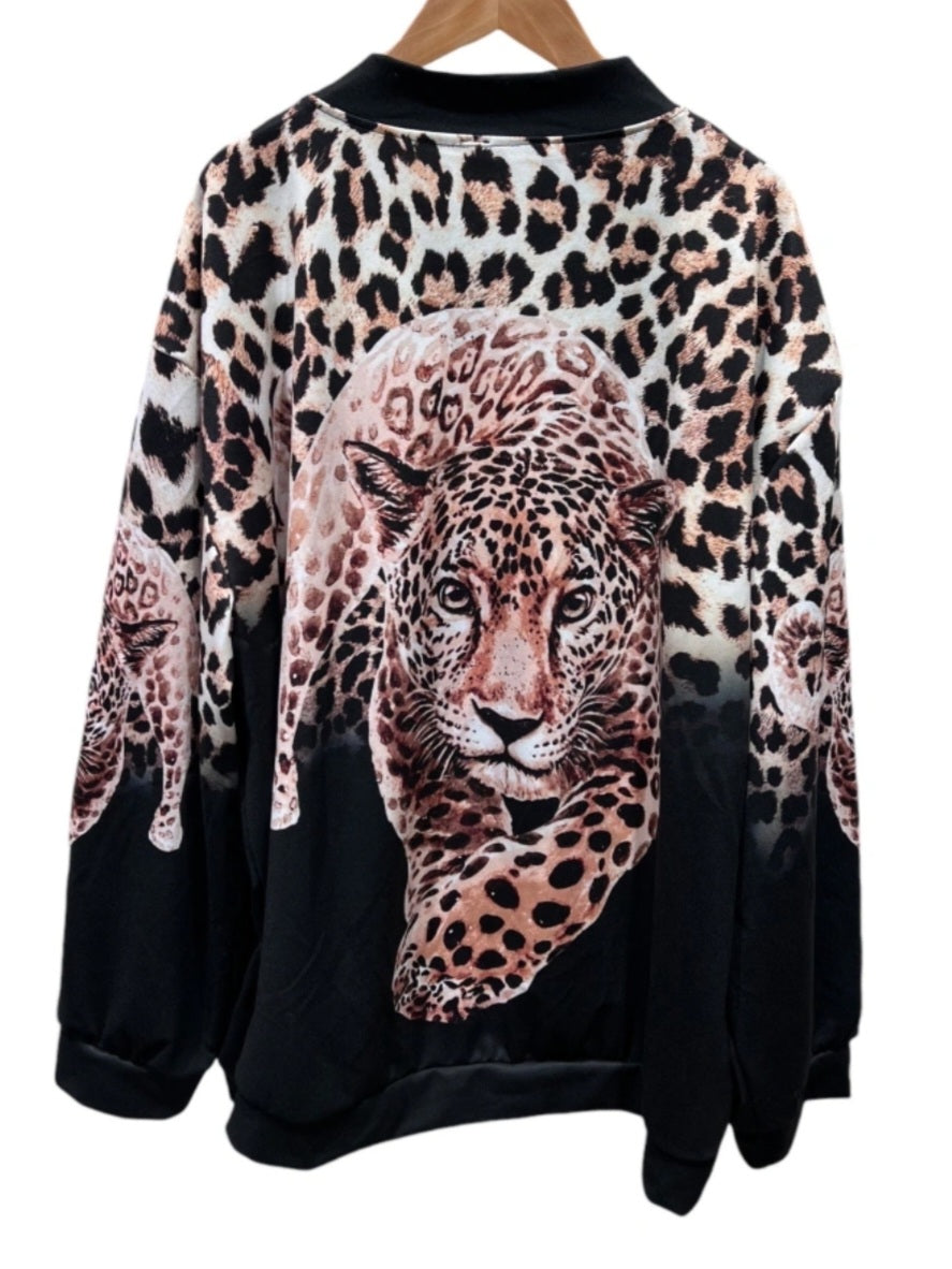 Veste imprimé léopard